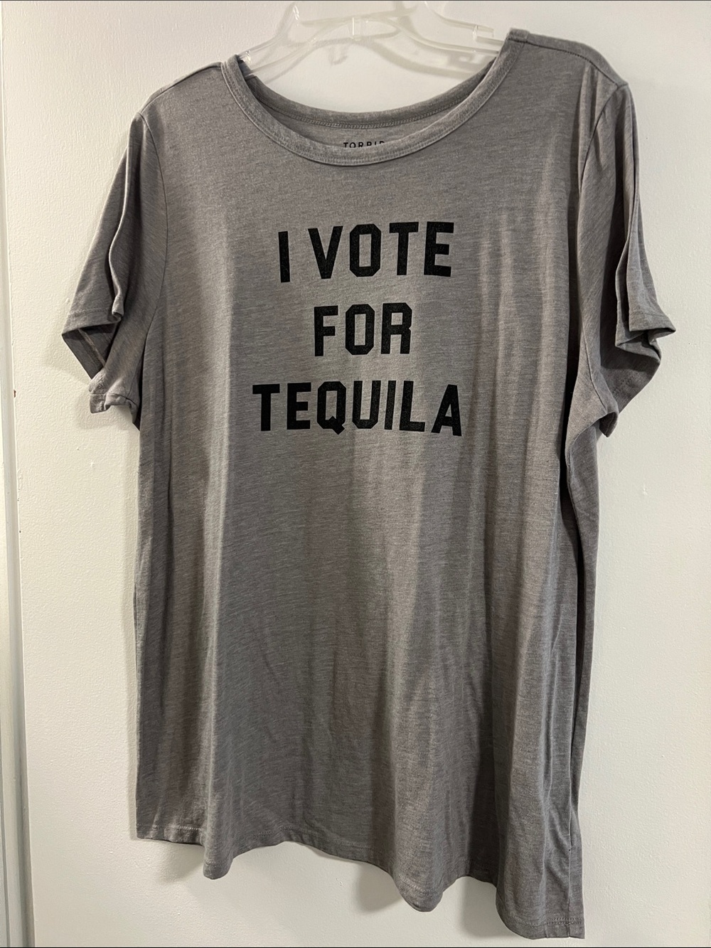 torrid Gray 'I Vote For Tequila' Graphic Tee